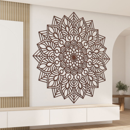 Mandala aus Holz als elegantes Wohnaccessoire