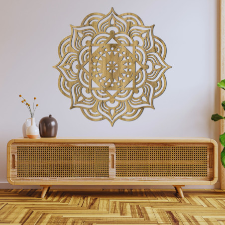 Wanddekoration aus Holz: Mandala | ROMANTIK