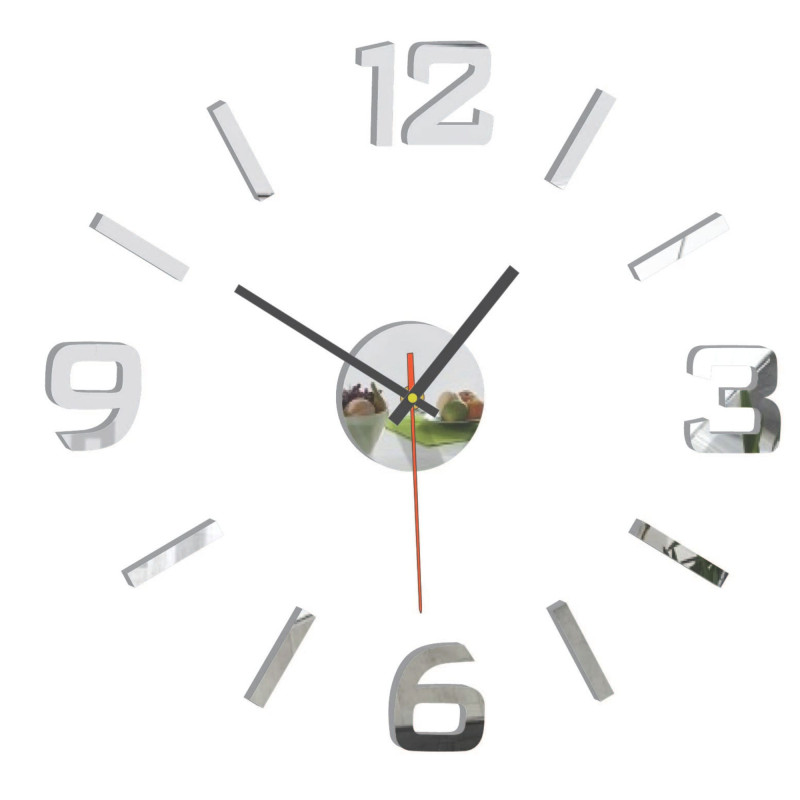 Acryl-3D-Wanduhr – 3D-Effekt, kein Bohren erforderlich