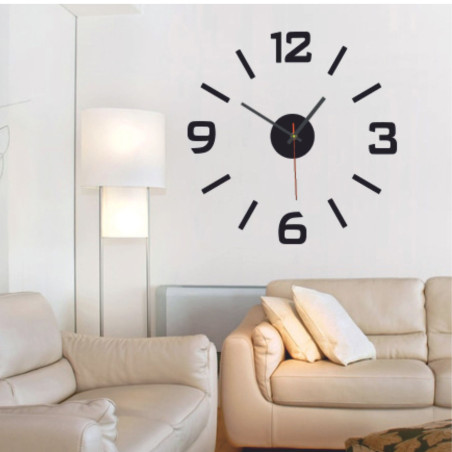 Acryl-3D-Wanduhr – 3D-Effekt, kein Bohren erforderlich