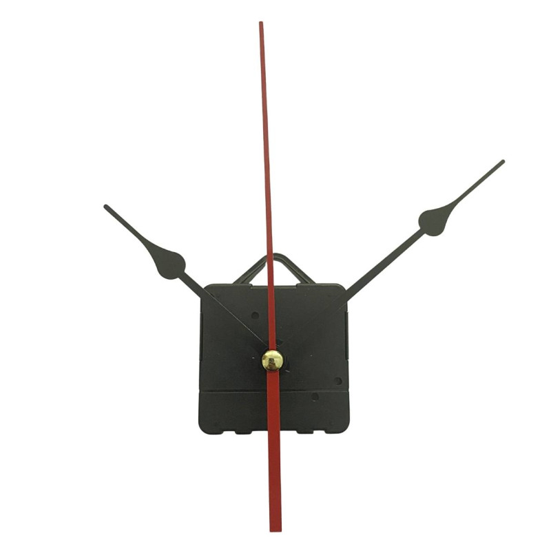 Minimalistische schwarze Aluminium-Wanduhrzeiger in eleganter Tropfenform.