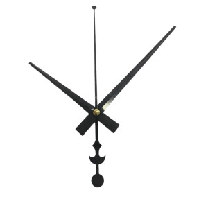 Moderne Aluminiumzeiger in elegantem Schwarz mit präziser Verarbeitung.
