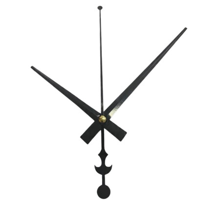 Moderne Aluminiumzeiger in elegantem Schwarz mit präziser Verarbeitung.