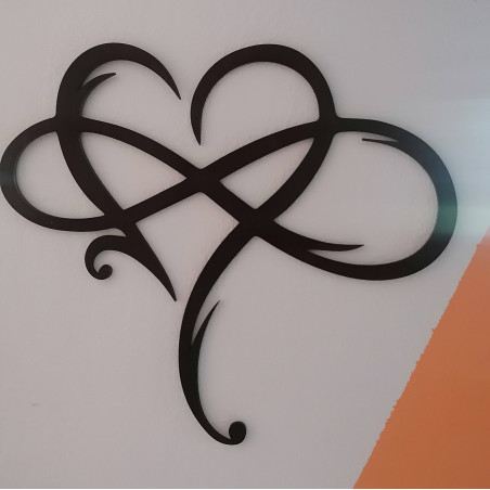 Wandbild aus Holz, Herz