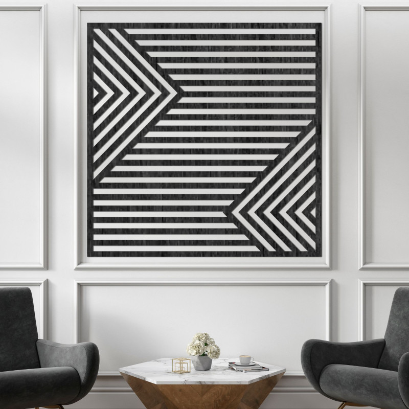 Wanddekoration aus Holz