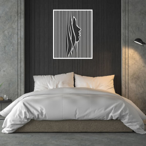 Designer-Dekoration aus Holz mit Illusionsgesicht – FACIEI 2