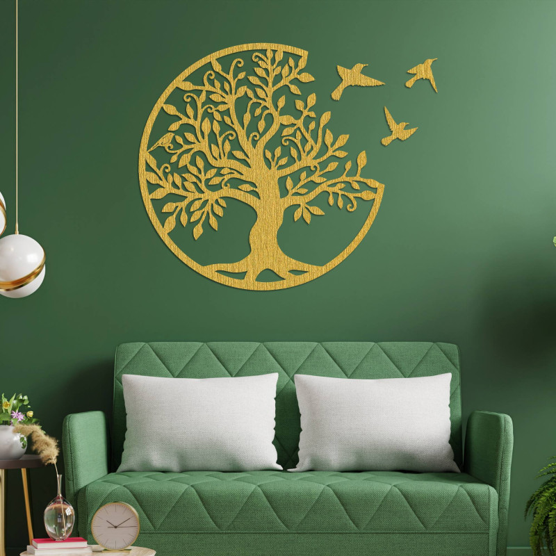 Lebensbaum mit fliegenden Vögeln | LORA