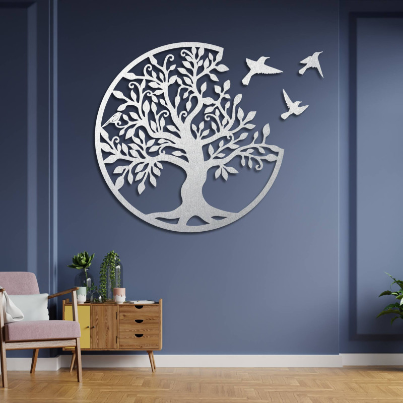 Lebensbaum mit fliegenden Vögeln | LORA