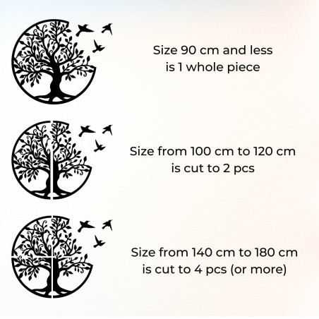 Lebensbaum mit fliegenden Vögeln | LORA