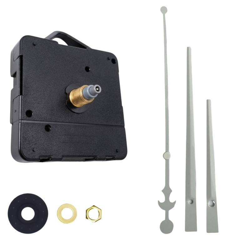 Weiße Aluminiumzeiger mit Anker für moderne Designuhren.