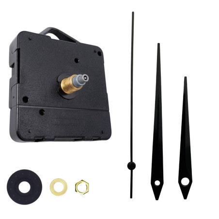 Elegante, spitz zulaufende Zeiger in Schwarz verleihen der Uhr einen minimalistischen Look.