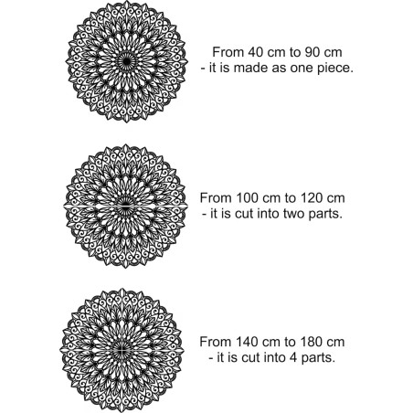 Das hölzerne Wandgemälde der Blume des Lebens ist ein Symbol für Harmonie, Einheit und die Verbundenheit von allem, was uns umgi