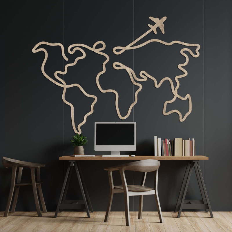 Das Flugzeug in der oberen Ecke symbolisiert Bewegung, Freiheit und Entdeckung. Eine passende Wahl für Menschen, die nach Erlebn