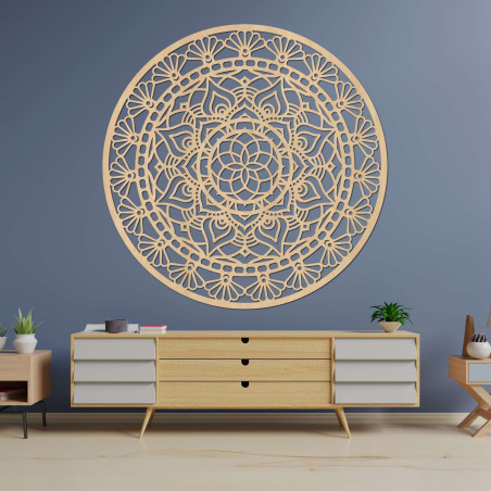 Das Design dieser Mandala ist von dem alten Symbol der Blume des Lebens inspiriert.