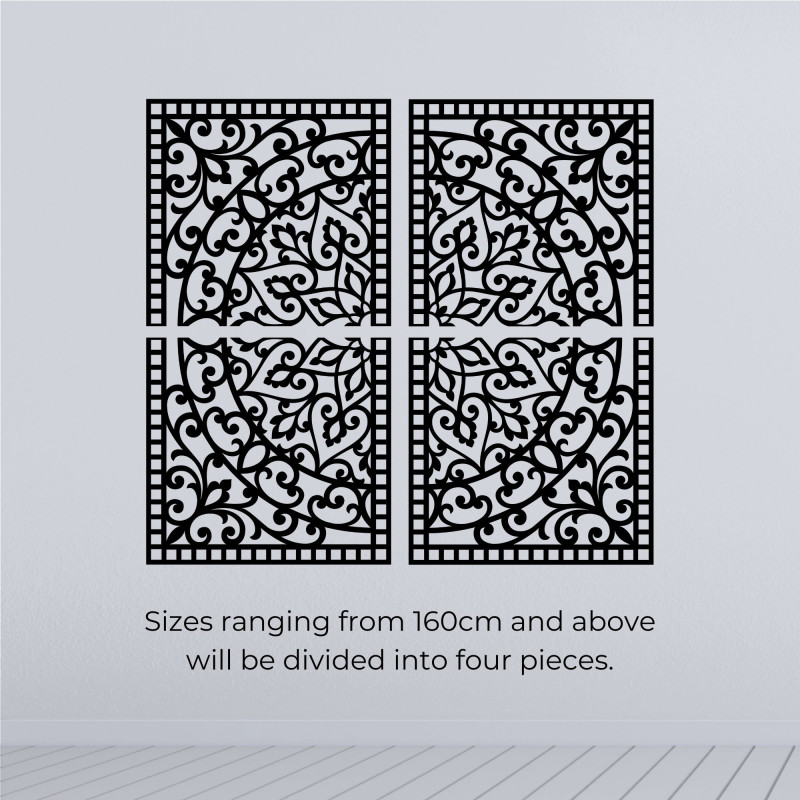 Hölzernes 3D-Mandala an der Wand – Geschnitztes Diptychon im Boho-Stil