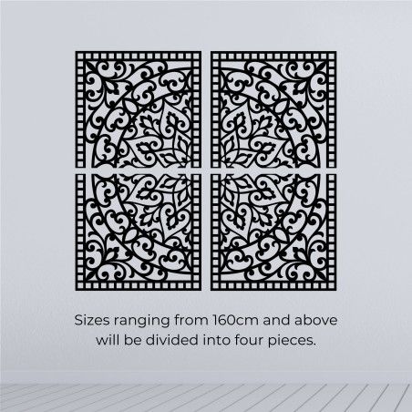 Hölzernes 3D-Mandala an der Wand – Geschnitztes Diptychon im Boho-Stil