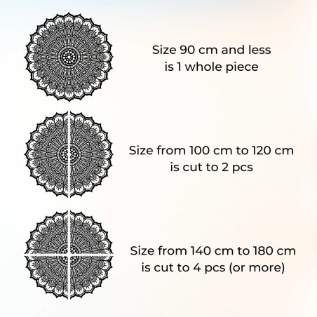 Heilendes Mandala an der Wand – Elegante Dekoration für Ihr Interieur | LEER