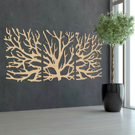 Dreiteiliges Gemälde „Baum“ – Harmonie, Design und natürliche Energie für Ihr Zuhause