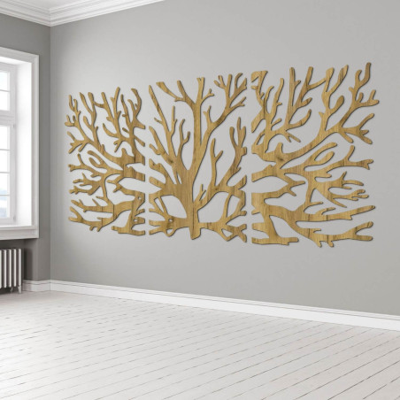 Dreiteiliges Gemälde „Baum“ – Harmonie, Design und natürliche Energie für Ihr Zuhause