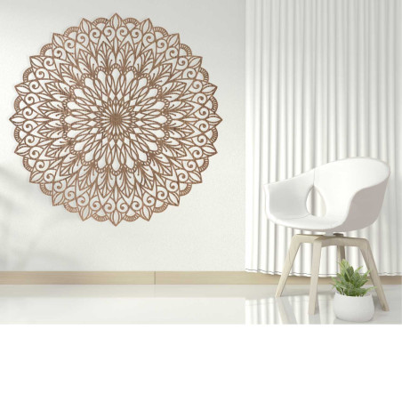 Holzmandala an der Wand – das perfekte Bild für Harmonie im Raum – HELGA