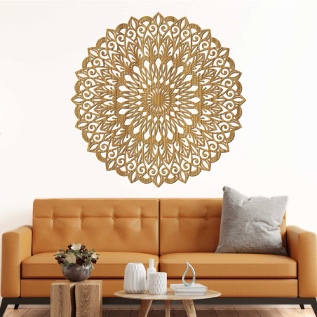 Holzmandala an der Wand – das perfekte Bild für Harmonie im Raum – HELGA