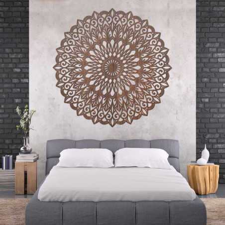 Holzmandala an der Wand – das perfekte Bild für Harmonie im Raum – HELGA