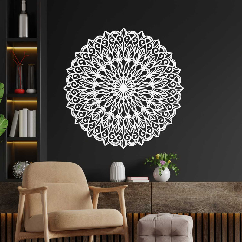 Holzmandala an der Wand – das perfekte Bild für...