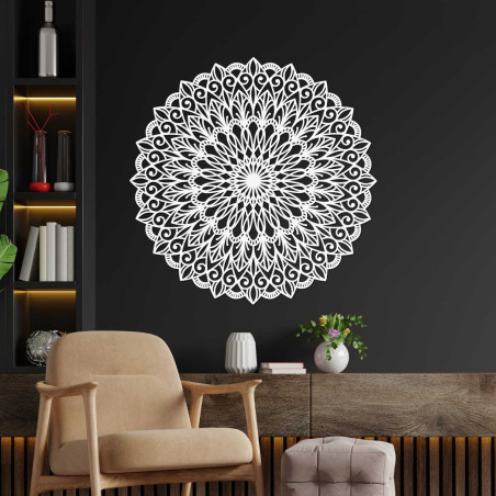 Holzmandala an der Wand – das perfekte Bild für Harmonie im Raum – HELGA