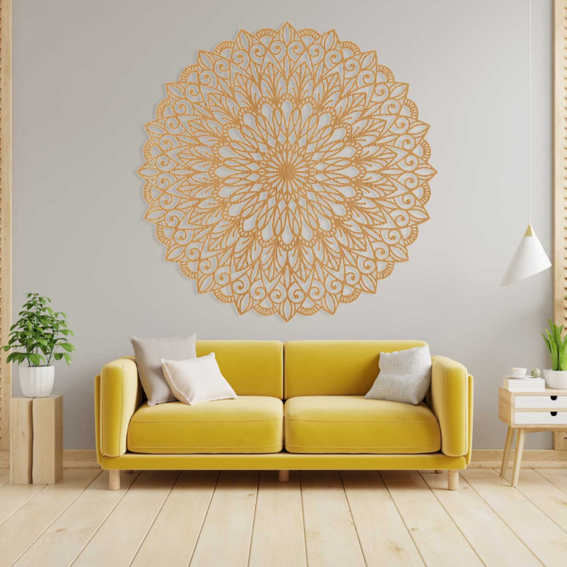Holzmandala an der Wand – das perfekte Bild für...