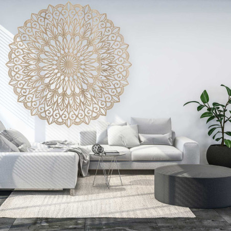 Holzmandala an der Wand – das perfekte Bild für Harmonie im Raum – HELGA