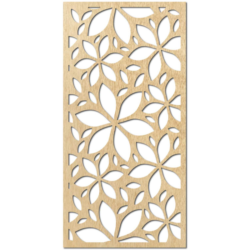 Ein modernes dekoratives Gemälde mit einem floralen geometrischen Muster symbolisiert Harmonie.