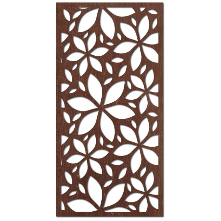 Ein modernes dekoratives Gemälde mit einem floralen geometrischen Muster symbolisiert Harmonie.