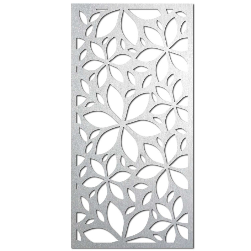 Ein modernes dekoratives Gemälde mit einem floralen geometrischen Muster symbolisiert Harmonie.