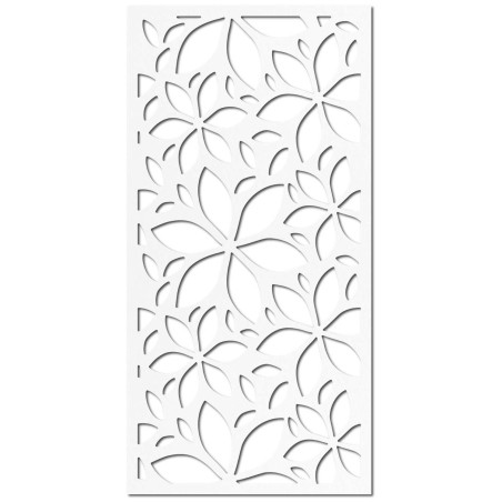 Ein modernes dekoratives Gemälde mit einem floralen geometrischen Muster symbolisiert Harmonie.