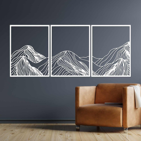 Elegante Holzdekoration für die Berge