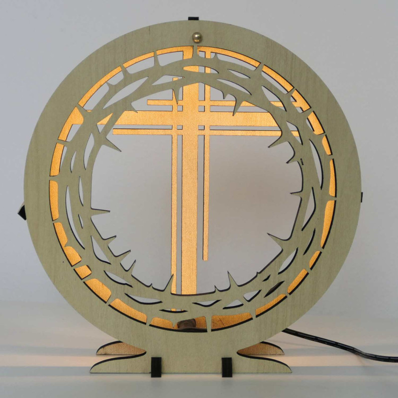 Das LED-Kreuz mit Dornenkrone wird Frieden und Harmonie in Ihrem Zuhause schaffen.