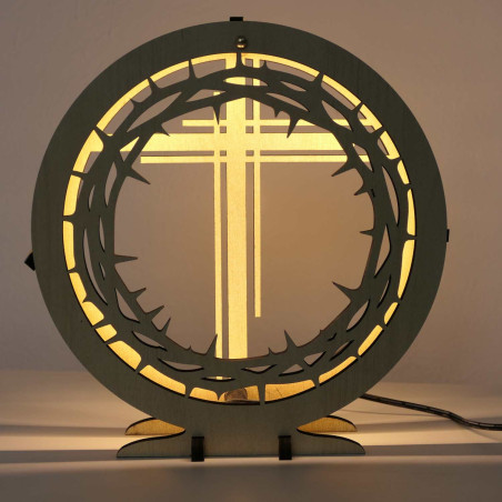 Das LED-Kreuz mit Dornenkrone wird Frieden und Harmonie in Ihrem Zuhause schaffen.