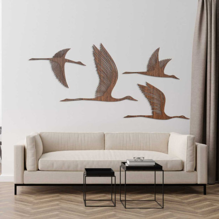 Holzbild für die Wand – Vogelflug | ARIO