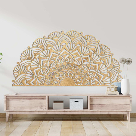 Holzmandala an der Wand: Bringen Sie moderne Harmonie in Ihr Zuhause