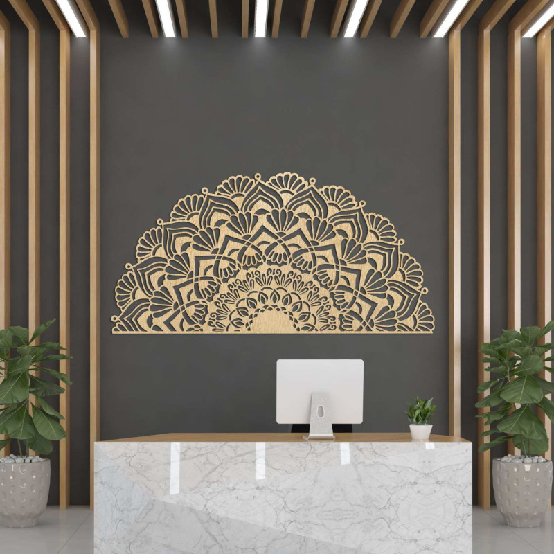 Hochwertige 3D-Holzmalerei für ein elegantes und gemütliches Interieur.