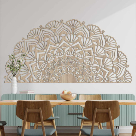 Moderne Mandala-Dekoration aus Holz für ein stilvolles und gemütliches Interieur