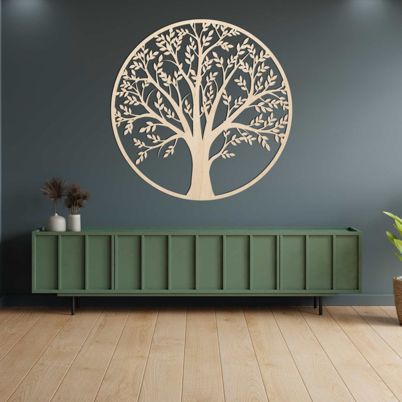 Luxuriöse Holzdekoration „Baum des Lebens“ für Ihr Wohn- und Schlafzimmer