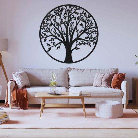 Ein aus Holz gefertigter Design-Lebensbaum für ein harmonisches Zuhause