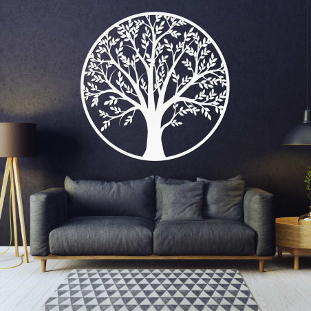 Ein aus Holz gefertigter Design-Lebensbaum für ein harmonisches Zuhause