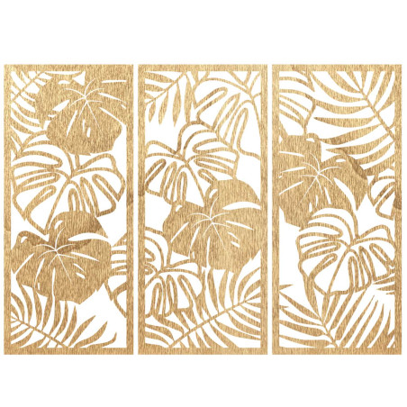 Elegante Wanddekoration mit exotischem Blattmotiv