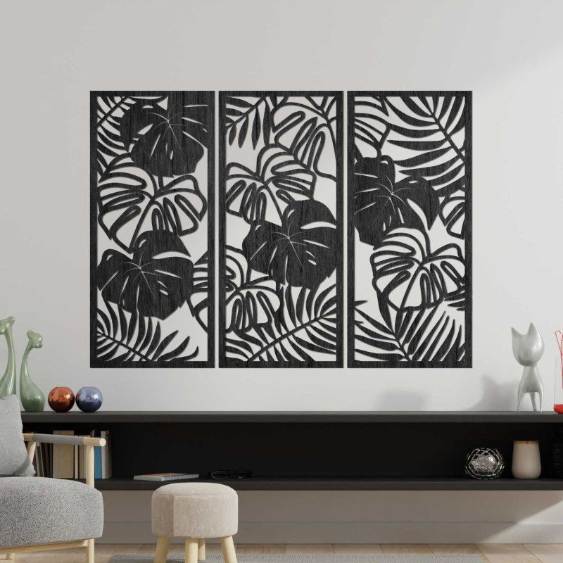 Luxuriöses Holzbild für das Wohnzimmer im modernen Stil