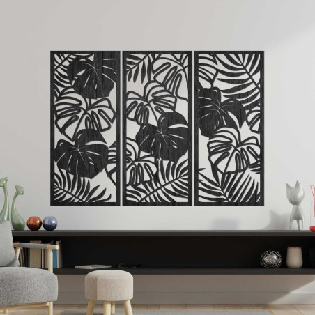 Luxuriöses Holzbild für das Wohnzimmer im modernen Stil