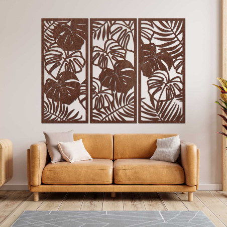 Luxuriöses Holzbild für das Wohnzimmer im modernen Stil
