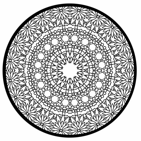 Elegante Holzmandala als stilvolle Wanddekoration