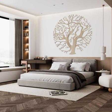 Luxuriöse Lebensbaum-Dekoration aus Holz für das Wohnzimmer